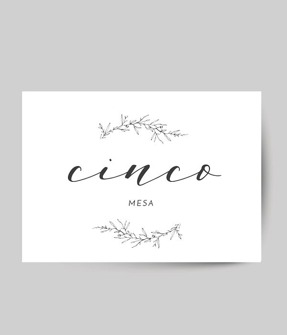 Marcadores de mesa - Minimal