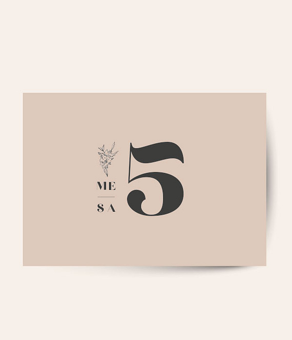 Marcadores de mesa - Minimal 2