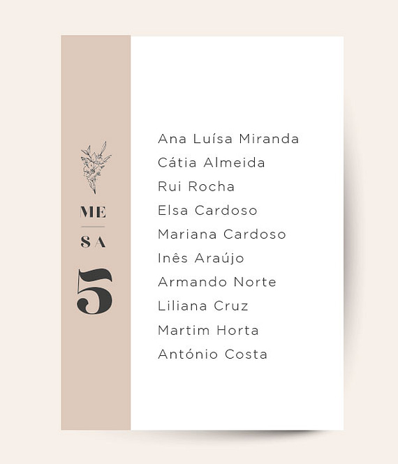 Seating plan - Minimal 2